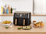 Ninja Foodi Max 9.5L Dual Zone Air Fryer - AF400UKCP - Copper / Black