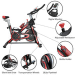 HomeFitnessCode Indoor Exercise Bike Stationary Bike with LCD Display