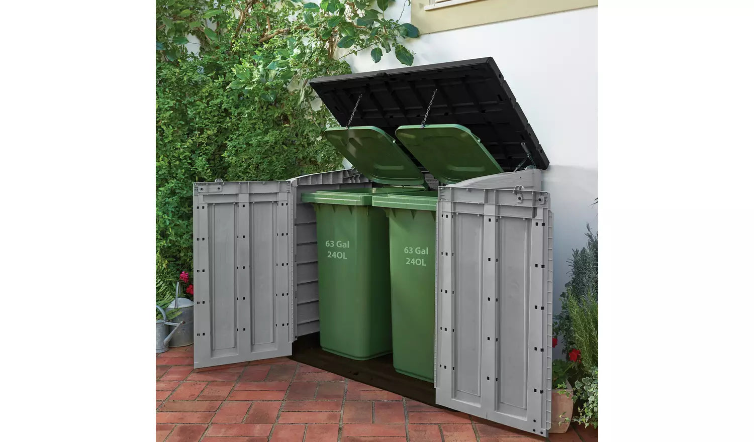 Keter Store It Out Max 1200L Outdoor Garden Storage Box & Wheelie Bin