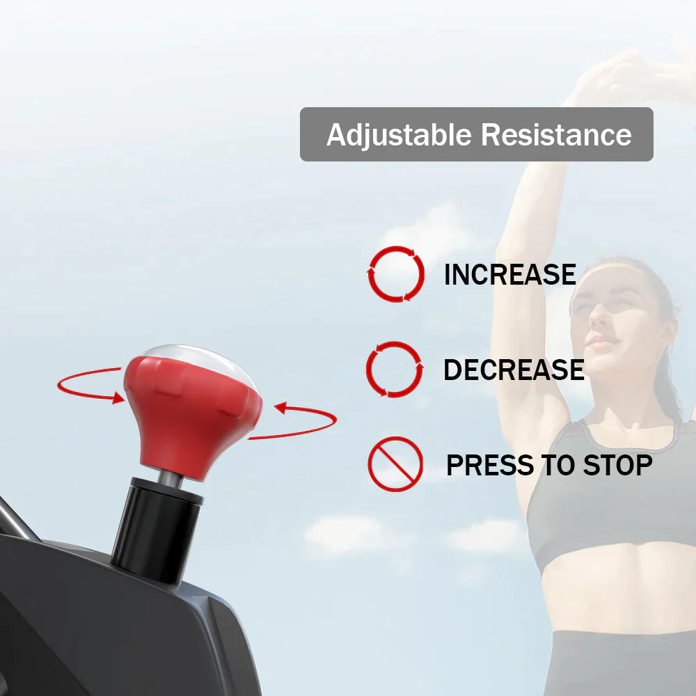 HomeFitnessCode Indoor Exercise Bike Stationary Bike with LCD Display