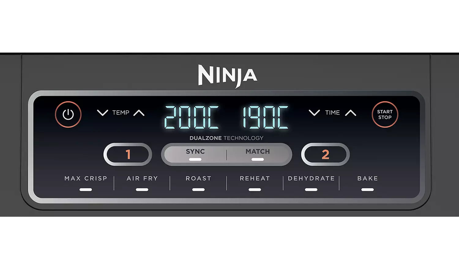 Ninja Foodi AF300UK - Hot air fryer - 7.6 litres - 2.47 kW - grey