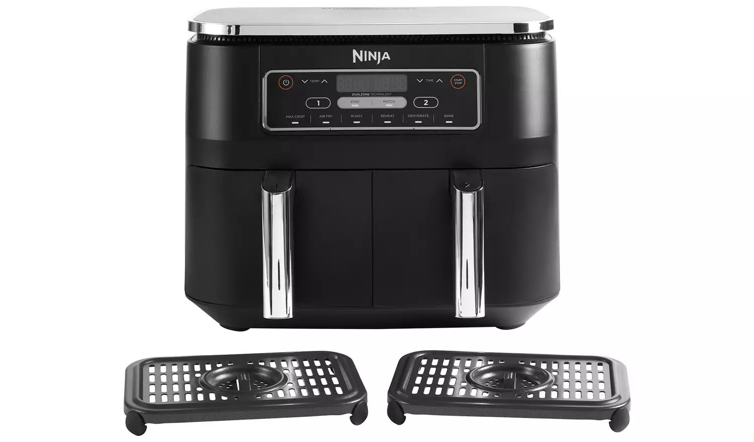 Ninja Foodi AF300UK - Hot air fryer - 7.6 litres - 2.47 kW - grey