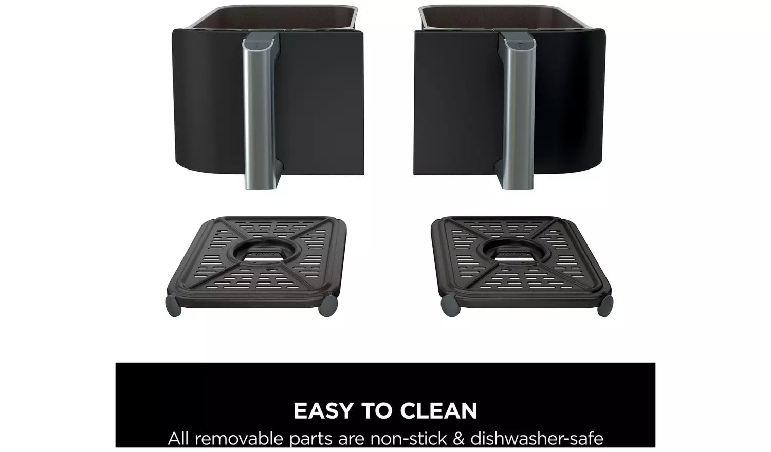 Ninja Foodi AF300UK - Hot air fryer - 7.6 litres - 2.47 kW - grey