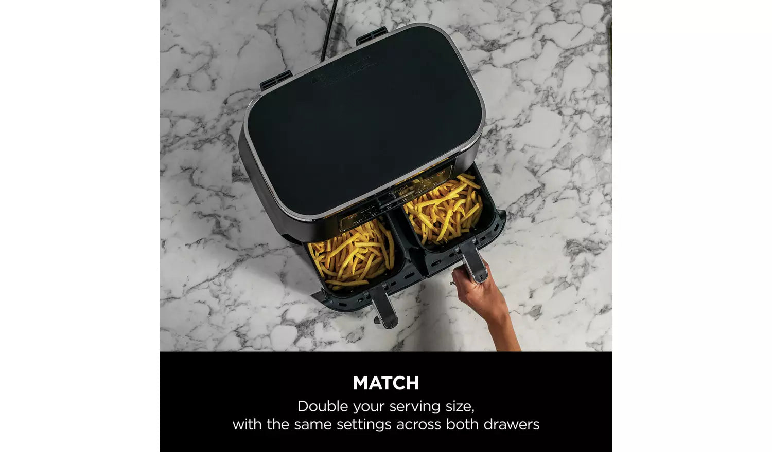 Ninja Foodi AF300UK - Hot air fryer - 7.6 litres - 2.47 kW - grey