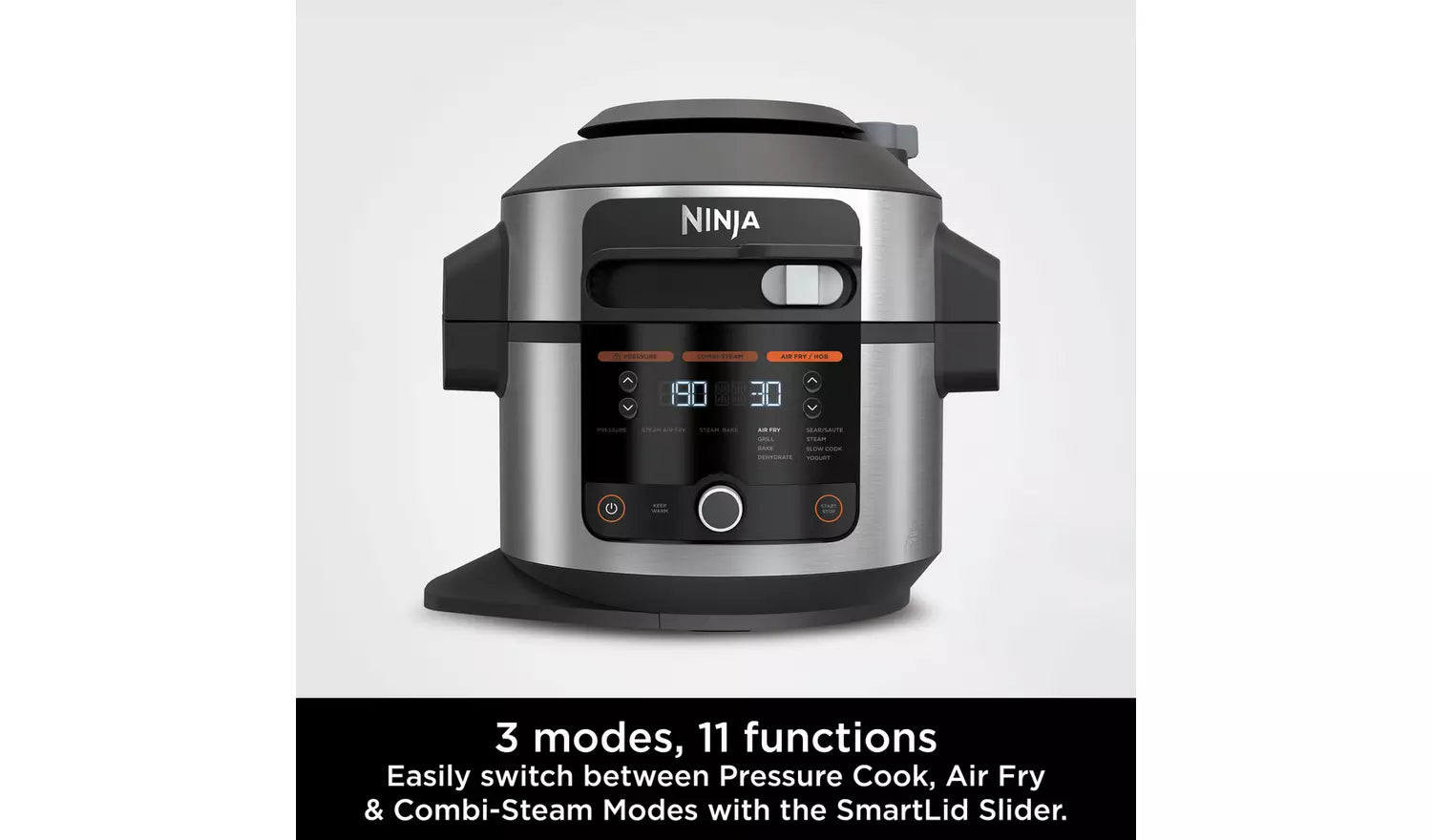 Ninja Foodi 11 in 1 SmartLid Multi Cooker 6L OL550UK
