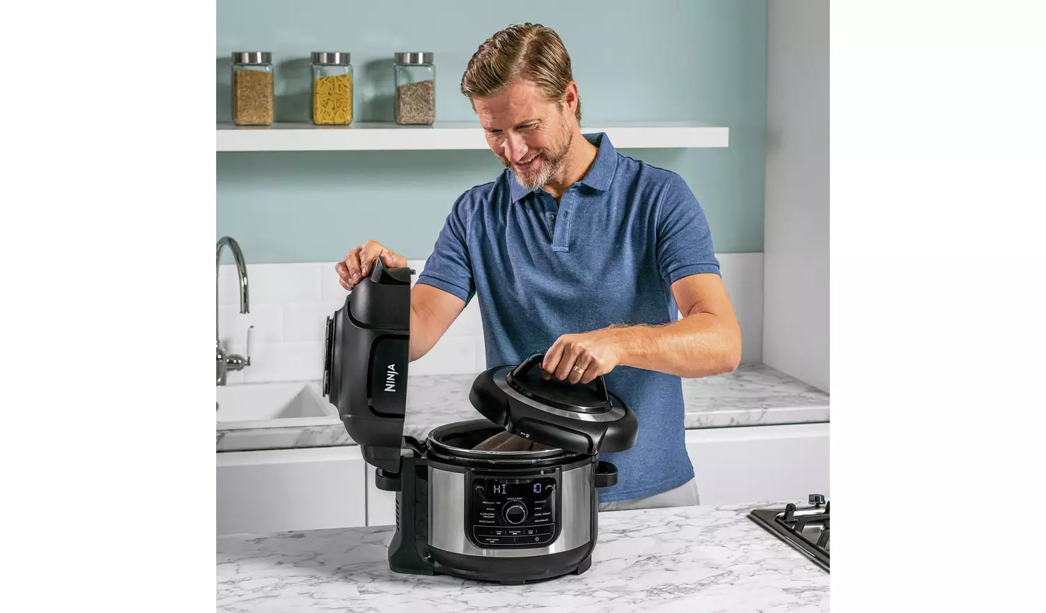 Ninja OP350UK 6L Foodi 9-in-1 Multi-Cooker Black