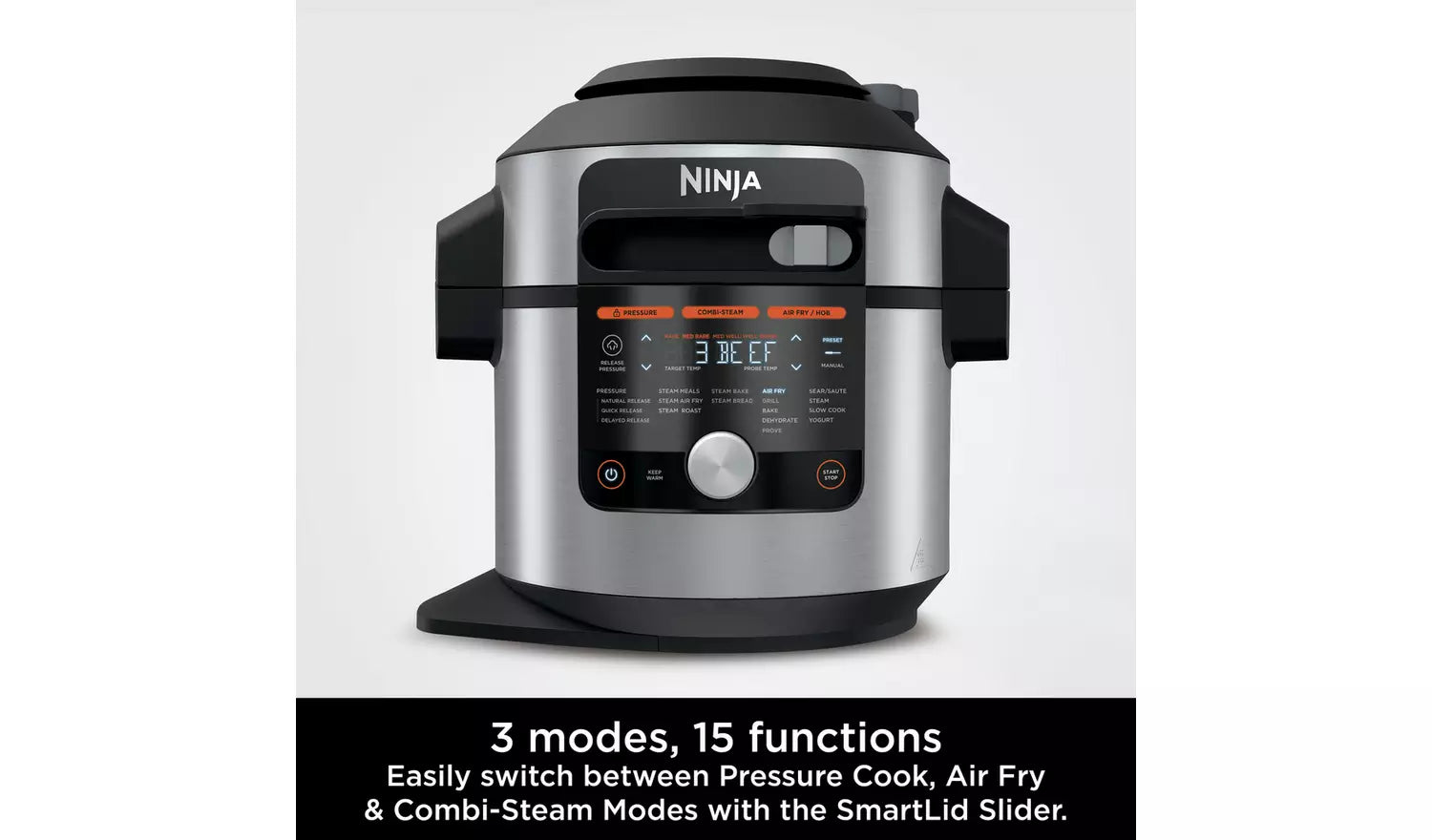 Ninja OL750UK Foodi Max 15-in-1 SmartLid Multi-Cooker 7.5L