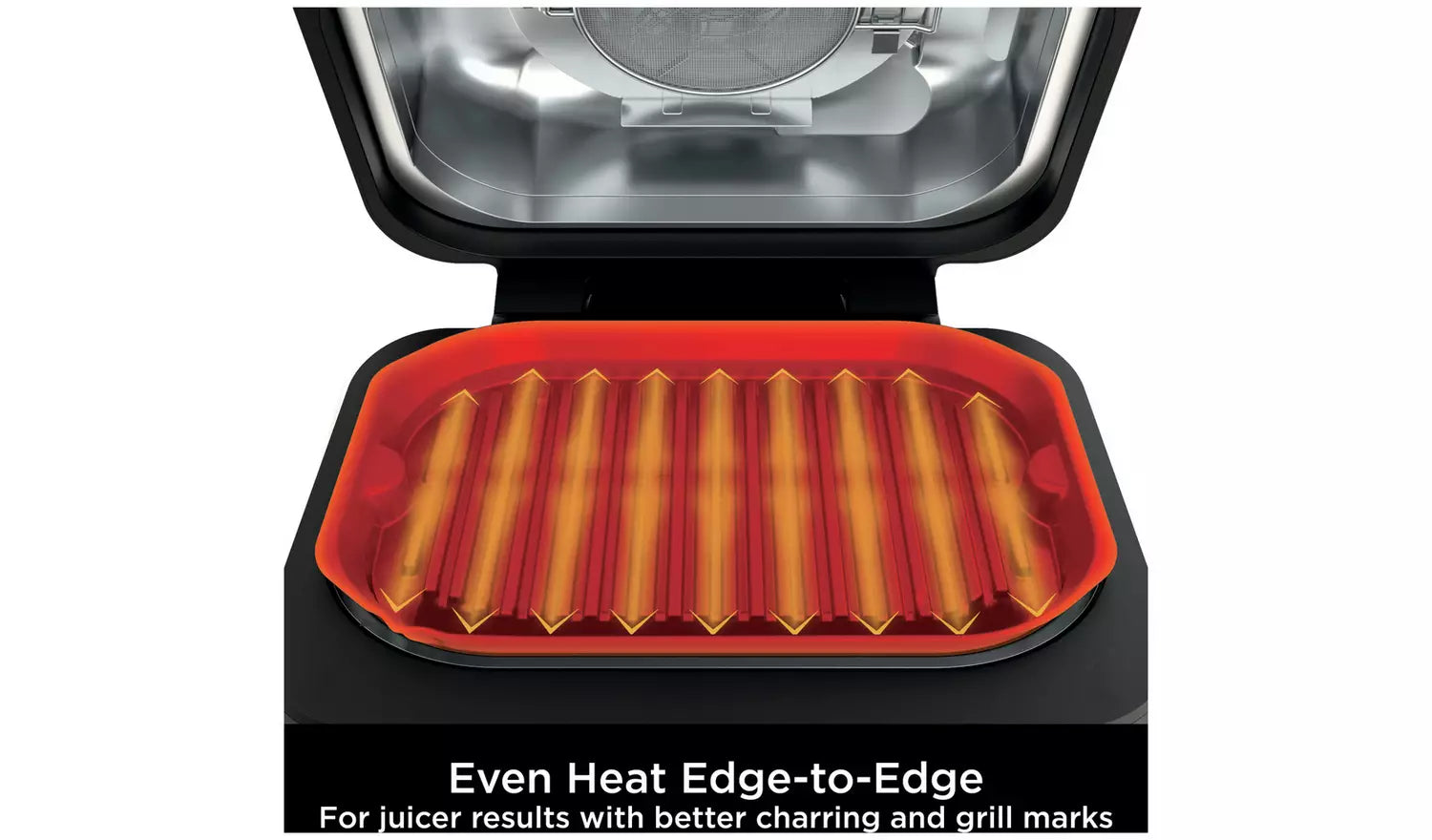 Ninja AG651UK Foodi Max Pro Health Grill Flat Plate & Air Fryer Black