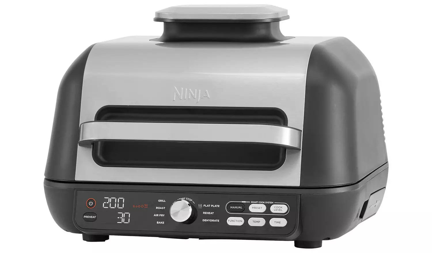 Ninja AG651UK Foodi Max Pro Health Grill Flat Plate & Air Fryer Black