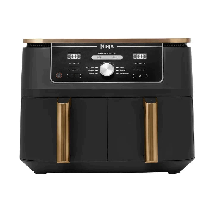 Ninja Foodi Max 9.5L Dual Zone Air Fryer - AF400UKCP - Copper / Black