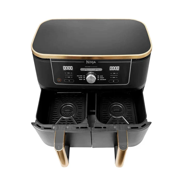 Ninja Foodi Max 9.5L Dual Zone Air Fryer - AF400UKCP - Copper / Black