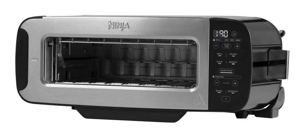 Ninja ST200UK Foodi 3-in-1 Toaster - Grill & Panini Press - Black