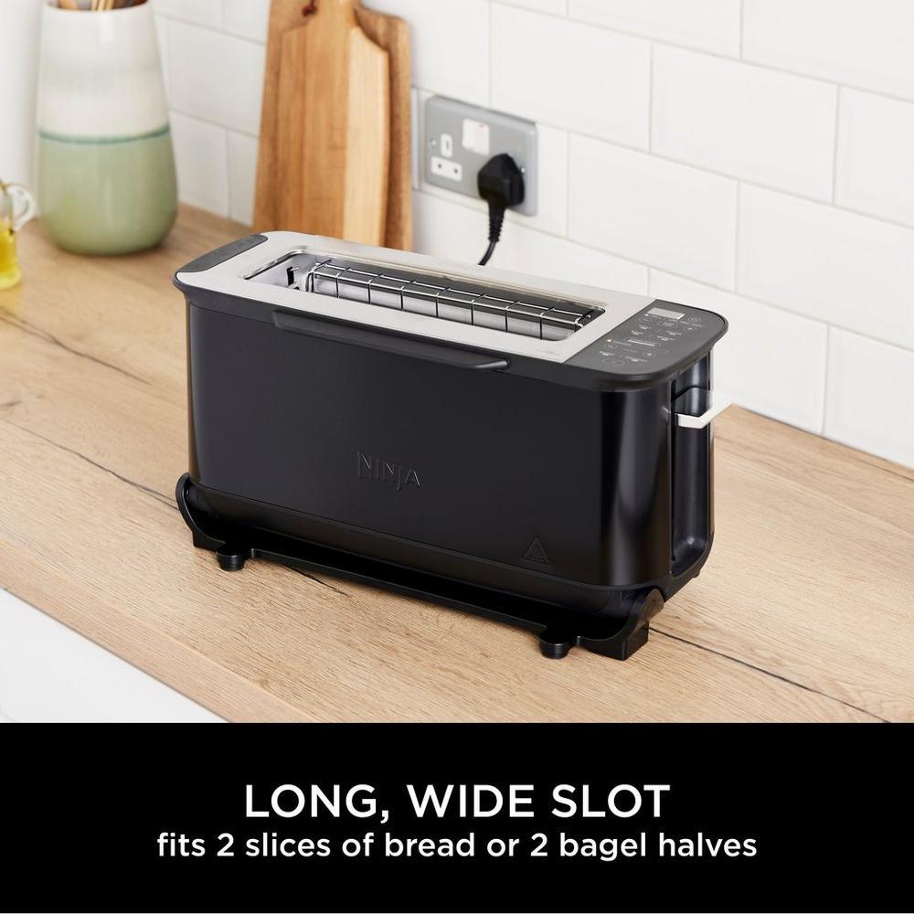Ninja ST200UK Foodi 3-in-1 Toaster - Grill & Panini Press - Black