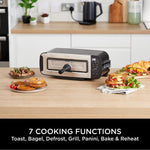 Ninja ST200UK Foodi 3-in-1 Toaster - Grill & Panini Press - Black