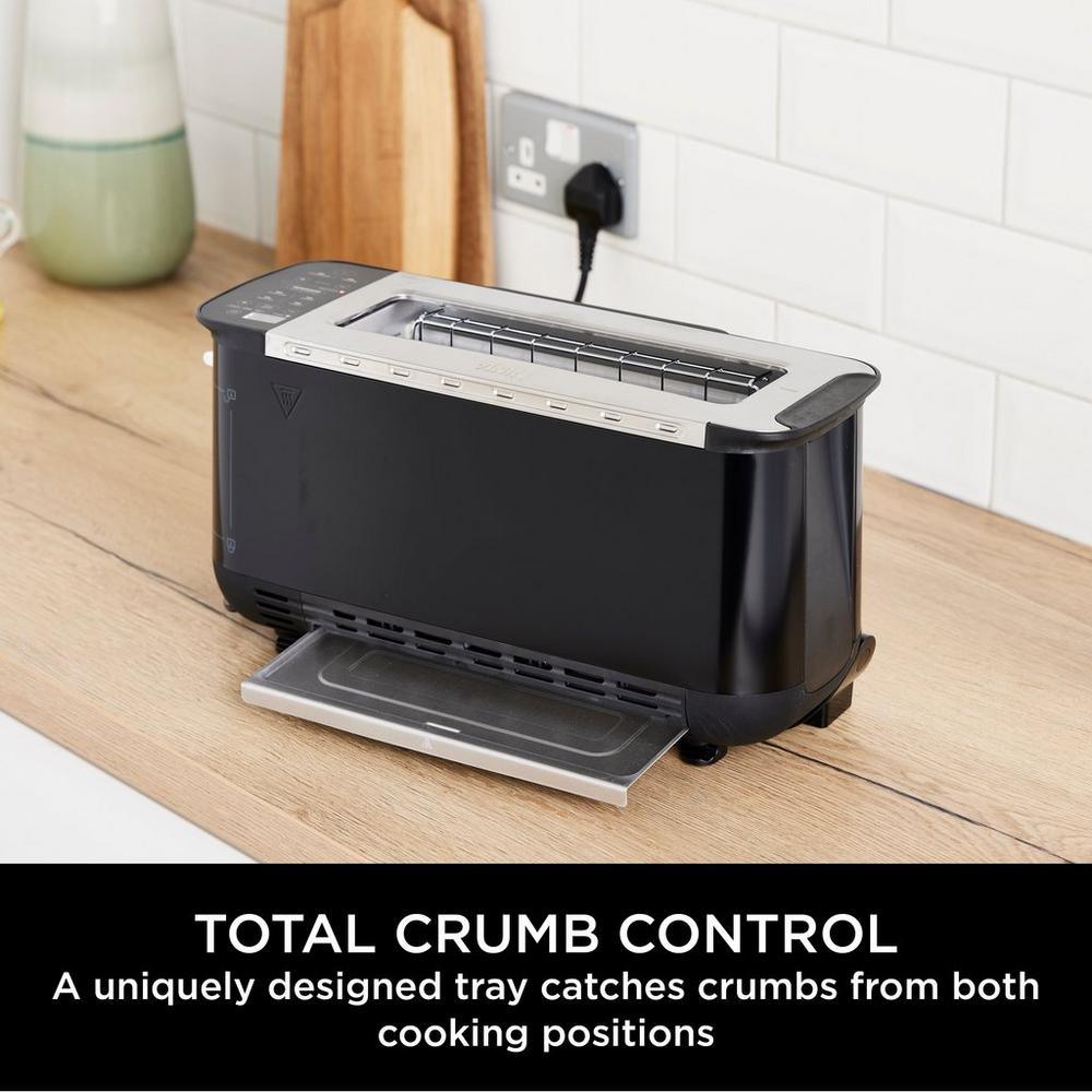 Ninja ST200UK Foodi 3-in-1 Toaster - Grill & Panini Press - Black