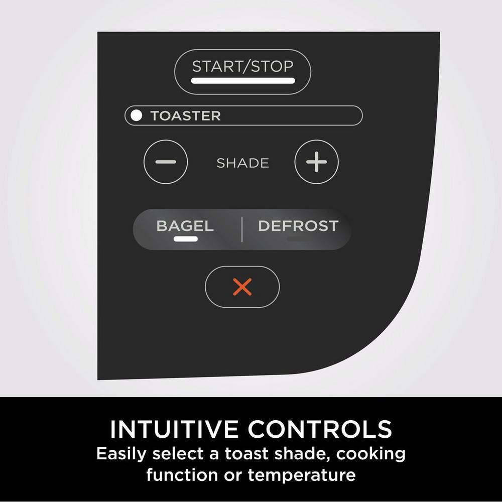 Ninja ST200UK Foodi 3-in-1 Toaster - Grill & Panini Press - Black