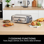 Ninja ST202UK Foodi 3-in-1 Toaster - Grill & Panini Press - Stainless Steel