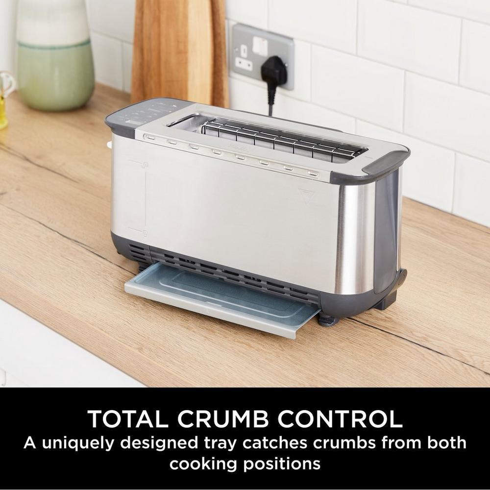 Ninja ST202UK Foodi 3-in-1 Toaster - Grill & Panini Press - Stainless Steel