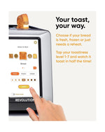 Revolution InstaGLO R180 Toaster. 2-Slice, high-end stainless steel design.