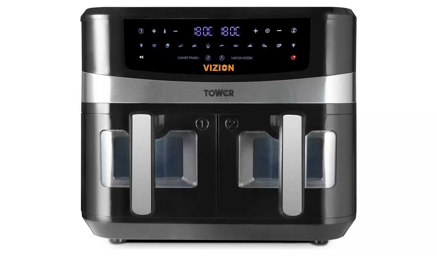 Tower T17100 9 Litre Vortx Vizion Dual Basket Air Fryer