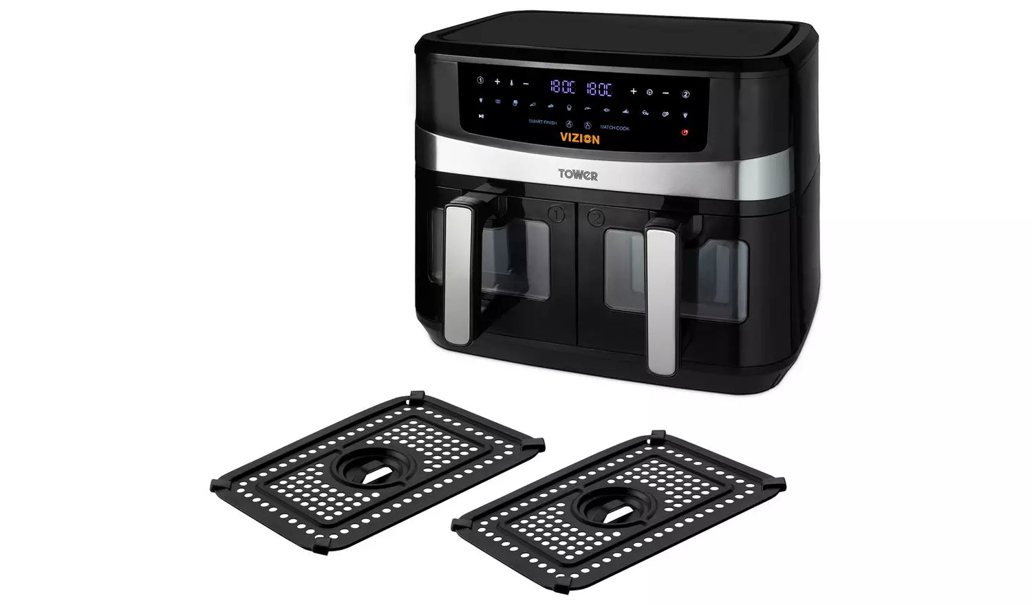 Tower T17100 9 Litre Vortx Vizion Dual Basket Air Fryer